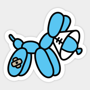 Multicolor balloon animal dog Sticker for Sale by cambrieadams