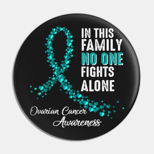 In Family No One Fights Alone Ovarian Cancer Awareness Pin