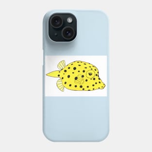 yellow box fish Phone Case