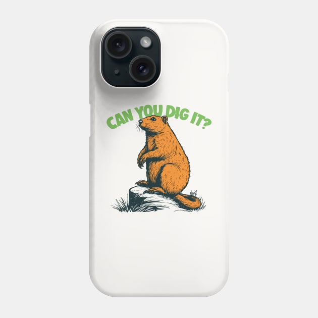 Can You Dig It?  Cute Gopher Design Phone Case by DankFutura