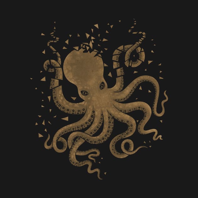 Octopus in the Deep (Dark version) by littleclyde