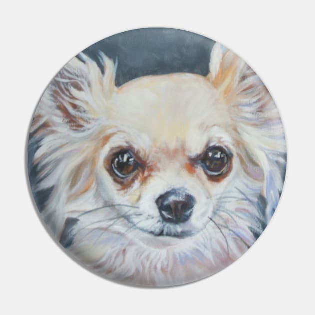 Chihuahua Fine Art Painting Pin by LASHEPARD