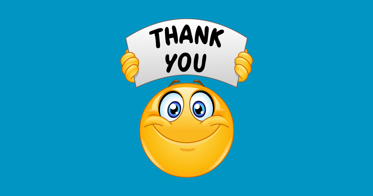 Emoji Emoticon with Thank You Sign Emoji Tapestry TeePublic