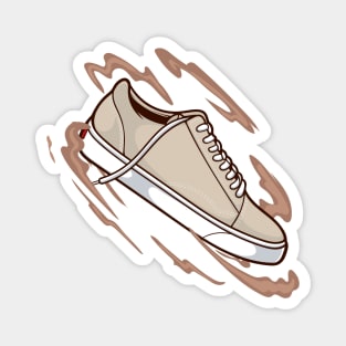 Snake Khaki Skate Sneaker Magnet