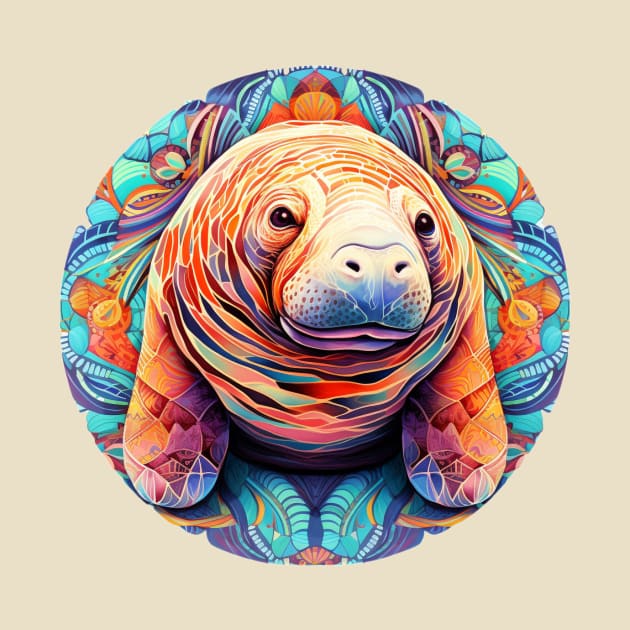 Mandala Manatee by Jason's Finery