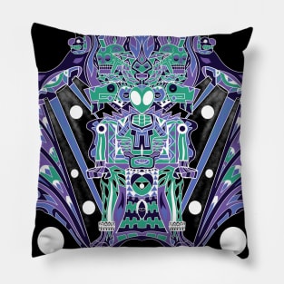 purple alien infernal keeper ecopop Pillow