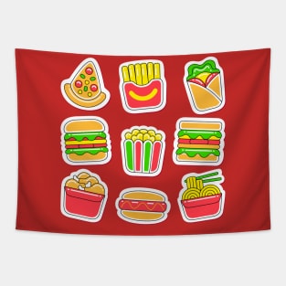 fast food Tapestry