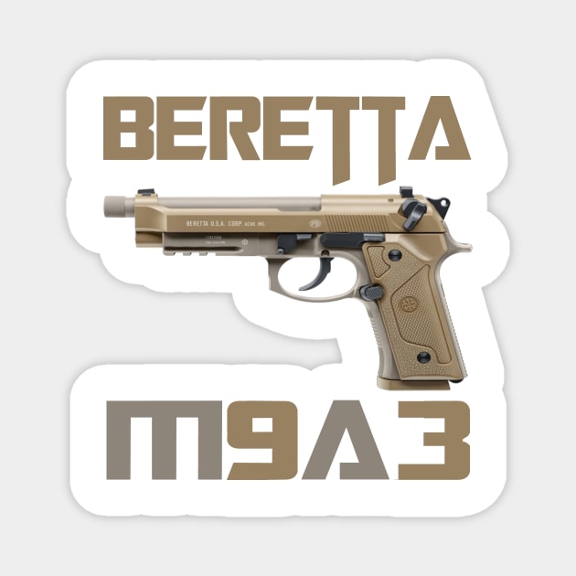 Handgun Beretta M9A3 Magnet by Aim For The Face