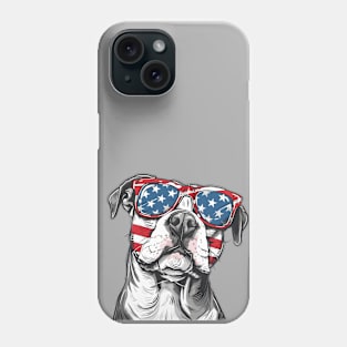 American 4th July Dog #8 Phone Case