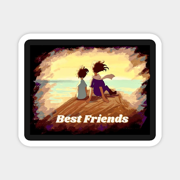 Best Friends Magnet by Grahamgc