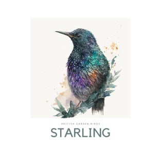 British Garden Birds: Starling T-Shirt