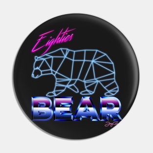 eighties bear Pin