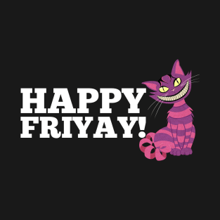 Happy FriYay Wild Cat Purple Stripes T-Shirt