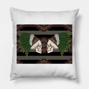 skull headdress Pillow