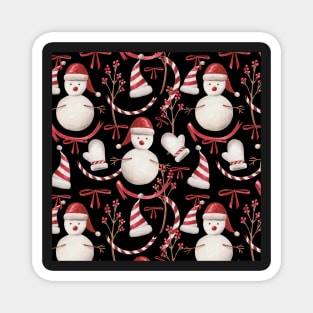 Winter Christmas Pattern Magnet