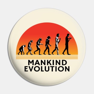 Vintage Mankind Evolution Pin