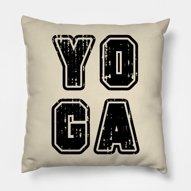 Yoga Sporty Pillow by SimonSay