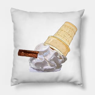 Melted ice-cream (vanilla & chocolate flake) Pillow