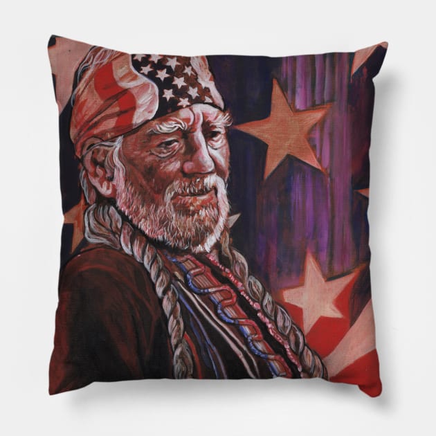 Country Music Legend WN Pillow by Raybomusic01