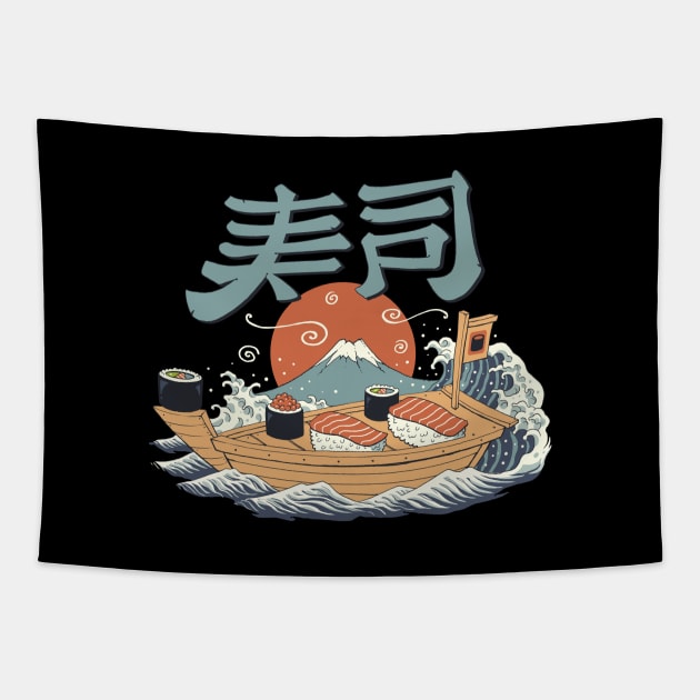 Sushi Pop Tapestry by Vincent Trinidad Art