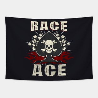 Race Ace Biker Gift Tapestry
