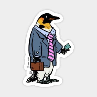 Executive Penguin Magnet