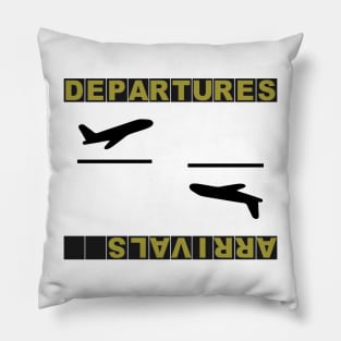 Aviation Pilot Departures Arrivals Pillow