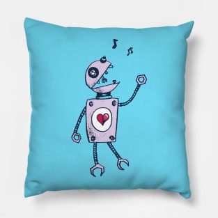 Happy Singing Cartoon Robot Pillow