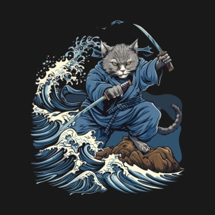 Cat Ninja Stealth Agile Whiskers T-Shirt