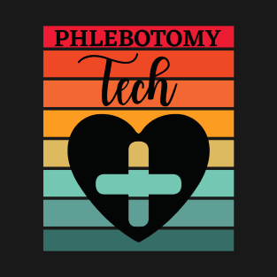 Retro Phlebotomy Tech T-Shirt