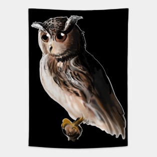 Digital owl drawing - nature inspired art and designs Tapestry