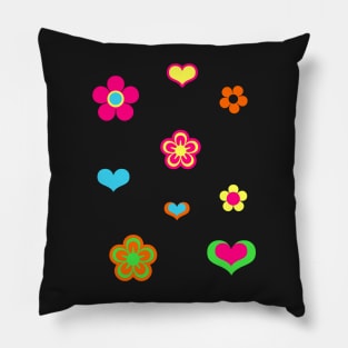 Retro Y2K Fashion 2000s Style Flower Pattern Pillow