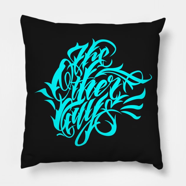 The Other Guys Aqua Glow Pillow by SCRYPTK