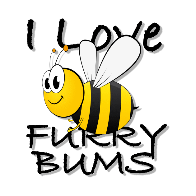 I Love Furry Bums BumbleBee by podartist