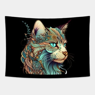 Happy Cat Boho - You're The Cat Meow Of My Heart Tapestry