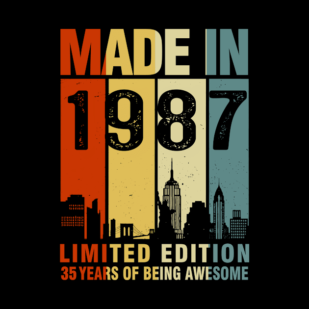 Made In 1987 Limited Edition 35 Years Of Being Awesome by sueannharley12