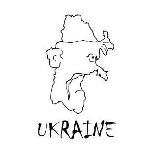 A funny map of Ukraine - 2 T-Shirt