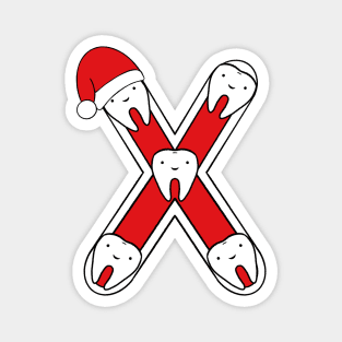 Letter X (Happimola Christmas Alphabet) Magnet