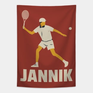 Jannik Sinner Graphic Tapestry