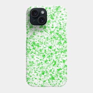 Abstract green paint splatter effect Phone Case