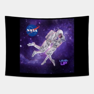 Astronaut Astronauts Space Walking Floating in Space Astro Space city Houston 3 Tapestry