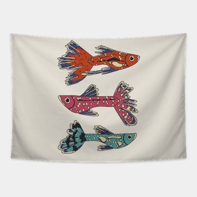 Aquarium Fish Tapestry by fernandaschallen