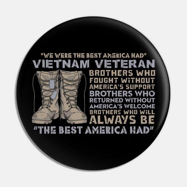 Vietnam Veteran Pin by Barang Alus