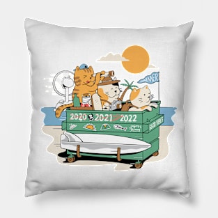 Cat Traveler Pillow