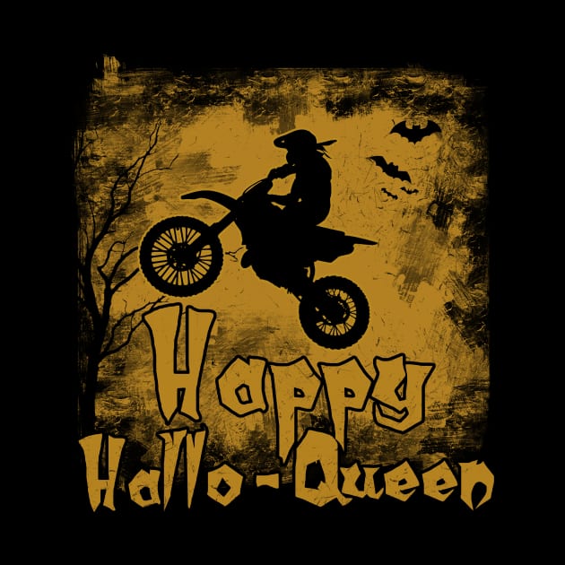 Women Motocross Happy Hallo-Queen by EduardjoxgJoxgkozlov