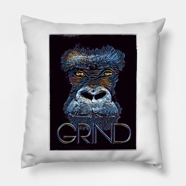 Grind Beast Pillow by Digz