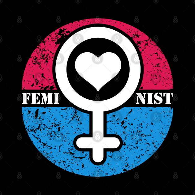 Feminist Gender Heart Art Design Gift Idea by BarrelLive