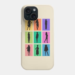 Woman Pop Art Silhouette Phone Case