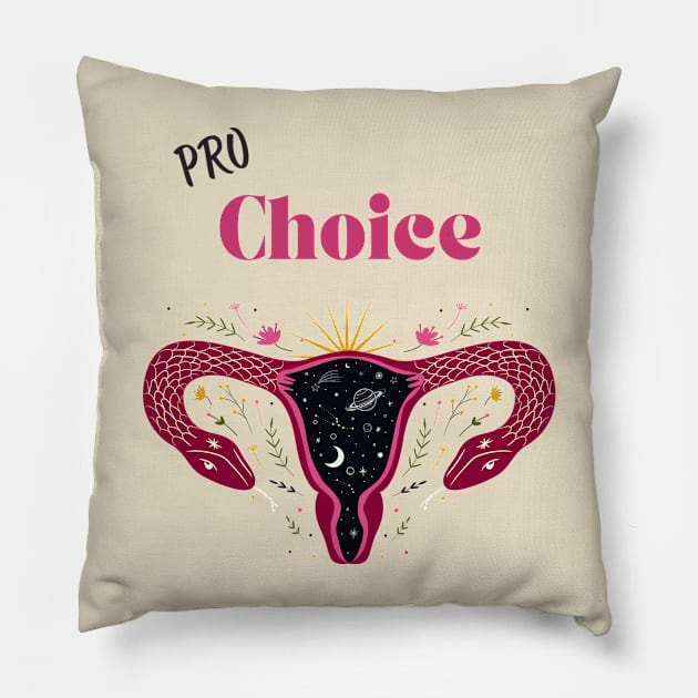 Pro Choice Pillow by FreshEthicMedia