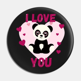 I love you - Panda Pin